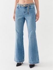 MICHAEL Michael Kors Jeansy MS39041FAU Niebieski Regular Fit. Niebieskie jeansy damskie MICHAEL Michael Kors, bez wzorów, z bawełny. Za 669.99 zł.