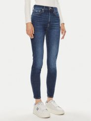 Tommy Jeans Jeansy Sylvia DW0DW19258 Granatowy Skinny Fit. Niebieskie jeansy damskie Tommy Jeans, bez wzorów, z bawełny. Za 239.99 zł.