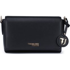 Trussardi Jeans T-Easy Medium Cross body bag Czarny. Czarne body TRUSSARDI JEANS, bez wzorów, z jeansu. Za 524.95 zł.