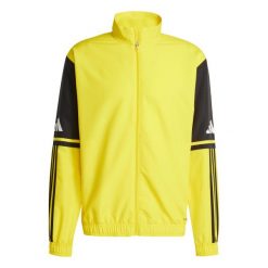 Kurtka z dresu adidas Squadra 25. Czarne kurtki męskie Adidas, bez wzorów, z dresówki, bez kaptura. Za 148.99 zł.