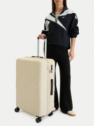 Reebok Walizka duża CEO-RBK-WAL-025-L Beżowy. Brązowe walizki męskie Reebok, bez wzorów, duże. Za 349.99 zł.