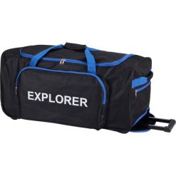 Torba sportowa Proworld 75 L z kółkami. Czarne torby podróżne damskie Koopman, bez wzorów, z materiału, duże. Za 100.98 zł.