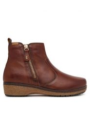 Pikolinos Botki Granada W0W-8988 Brązowy. Brązowe botki damskie Pikolinos, bez wzorów, ze skóry, bez obcasa, na słupku, bez zapięcia. Za 759.99 zł.