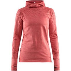 Craft bluza damska Core 2.0 Hood pomarańczowa S. Brązowe bluzy damskie Craft, s, bez wzorów, sportowe, bez ramiączek, bez kaptura. W wyprzedaży za 209.00 zł.
