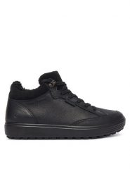 ECCO Trzewiki Soft 7 Tred GORE-TEX 45049301001 Czarny. Czarne botki damskie ecco, bez wzorów, z gore-texu, bez obcasa, na płaskiej podeszwie, bez zapięcia. Za 799.99 zł.