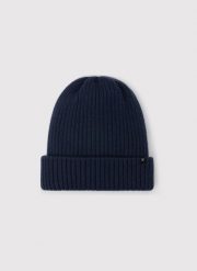 PAKO LORENTE – Czapka męska w kolorze granatowym z wełną merino. Czapki męskie Pako Lorente, na zimę, bez wzorów, z nylonu. Za 69.99 zł.