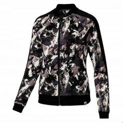 Bluza sportowa damska Puma Archive T7 Track JKT 573571 01. Czarne bluzy damskie Puma, uniwersalny, bez wzorów, z bawełny, biznesowe, bez ramiączek, bez kaptura. Za 169.00 zł.