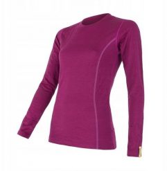 Bluza termoaktywna damska Sensor Merino Active Tee L/S - lilla. Bielizna sportowa damska Smartwool, l, bez wzorów. Za 411.93 zł.