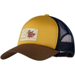 Czapka z daszkiem Trucker Cap Erlen Camel. Żółte czapki damskie Buff, bez wzorów, klasyczne. Za 109.99 zł.