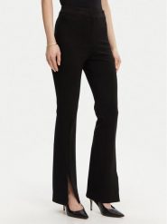 DKNY Spodnie materiałowe P3KKQUEC Czarny Slim Fit. Czarne spodnie materiałowe damskie DKNY, bez wzorów, z materiału. Za 289.99 zł.