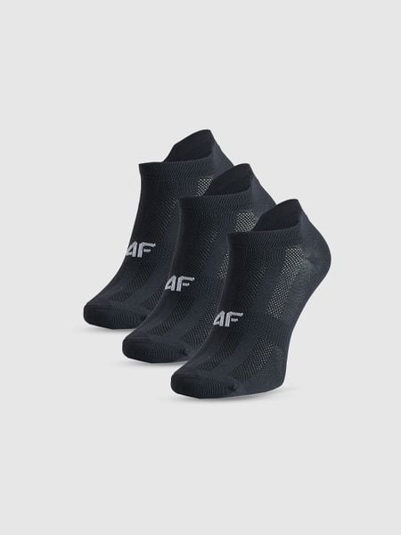 4F Skarpetki treningowe przed kostkę (3-pack) męskie - czarne 39-42. Czarne skarpety męskie 4F, bez wzorów, prążkowane. Za 49.99 zł.