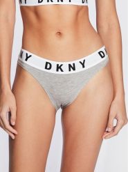 DKNY Figi klasyczne DK4513 Szary. Szare majtki damskie DKNY, z bawełny. Za 99.99 zł.