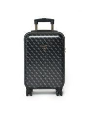 Guess Walizka kabinowa Jesco Travel TWH838 99830 Czarny. Czarne walizki damskie Guess, z aplikacjami, z tworzywa sztucznego. Za 469.99 zł.