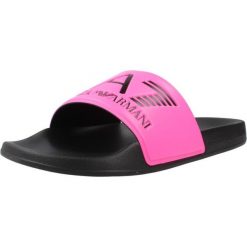 Sandały EMPORIO ARMANI SCARPE BEACHWEAR Rose. Czerwone sandały męskie EA7, bez wzorów, z syntetyku, bez zapięcia. Za 171.99 zł.