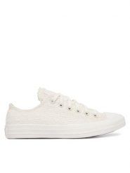 Converse Trampki Chuck Taylor All Star ​ A16907C Écru. Białe trampki i tenisówki damskie Converse, bez wzorów, z materiału, bez zapięcia. Za 379.99 zł.