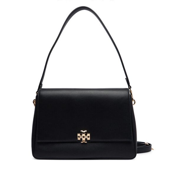 Torebka Tory Burch. Czarne listonoszki damskie Tory Burch, bez wzorów, bez dodatków. Za 1,899.99 zł.