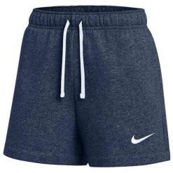 Spodenki krótkie damskie Nike Park 26 Fleece. Niebieskie szorty damskie Nike, bez wzorów, z bawełny, sportowe. Za 141.99 zł.