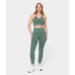 Legginsy bezszwowe Carpatree Allure zielone. Zielone legginsy damskie Carpatree, bez wzorów. W wyprzedaży za 169.99 zł.
