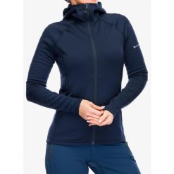 Bluza z kapturem damska Montane Fury Hoodie. Niebieskie bluzy damskie Montane, na zimę, s, bez wzorów, sportowe, bez ramiączek, z kapturem. Za 466.99 zł.