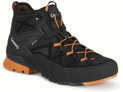 Buty trekkingowe męskie Aku M'S ROCK DFS MID GTX, black/ orange, 41. Czarne trekkingi męskie Aku, bez zapięcia. Za 687.87 zł.