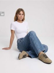 Jeansy wide leg mid waist z efektem sprania - turkusowy. Niebieskie jeansy damskie Sinsay, bez wzorów, z jeansu. Za 69.99 zł.