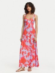 Maaji Sukienka letnia Lamary PT3024CLD001 Fioletowy Regular Fit. Fioletowe sukienki damskie Maaji, na lato, l, bez wzorów, z wiskozy, bez kołnierzyka, bez ramiączek. Za 549.99 zł.