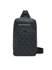 Guess Saszetka HMMILO P5226 Czarny. Czarne saszetki i nerki męskie Guess, z aplikacjami, z tworzywa sztucznego. Za 459.99 zł.