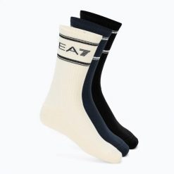 Skarpety EA7 Emporio Armani Train Socks Sponge 3. Białe skarpetki damskie EA7 Emporio Armani, bez wzorów, z bawełny. Za 149.99 zł.