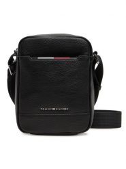 Tommy Hilfiger Saszetka Th Central Mini Reporter AM0AM13486 Czarny. Czarne saszetki i nerki męskie Tommy Hilfiger, bez wzorów, ze skóry. Za 309.99 zł.