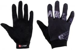 Rękawiczki G-FORM Tempo youth L/XL, czarno-fioletowe. Czarne rękawiczki męskie G-Form, bez wzorów, z materiału. Za 210.05 zł.