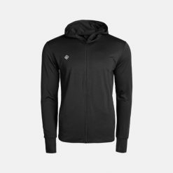 Męska lekka, elastyczna i oddychająca kurtka do biegania i trekkingu COLFAX M. Czarne kurtki męskie IZAS, m, bez wzorów, z nylonu, bez kaptura, do biegania. Za 252.13 zł.