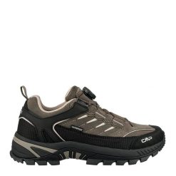 Buty trekkingowe męskie RIGEL 2.0 LOW FITGO skóra wodoodporne. Brązowe trekkingi męskie CMP, z gumy, bez zapięcia. Za 599.99 zł.