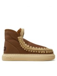 Mou Śniegowce Eskimo Sneaker Bold FW411000B Brązowy. Brązowe śniegowce damskie Mou, ze skóry, bez zapięcia. Za 1,149.00 zł.