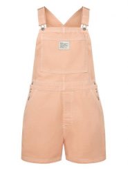 RVCA Ogrodniczki 23B091504 Różowy Relaxed Fit. Czerwone szorty damskie RVCA, bez wzorów, z bawełny. Za 259.99 zł.