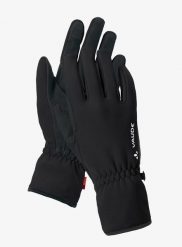 Rękawiczki polarowe Vaude Basodino Gloves III. Czarne rękawiczki męskie Vaude, bez wzorów, z materiału. Za 103.39 zł.