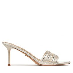 Klapki Aldo. Białe klapki damskie Aldo, bez wzorów, bez obcasa, bez zapięcia. Za 209.99 zł.