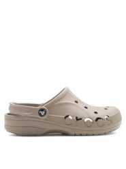 Crocs Klapki C-BAYA CLOG 10126-2V3 Beżowy. Brązowe klapki damskie Crocs, bez wzorów, z materiału, bez obcasa, bez zapięcia. Za 159.99 zł.