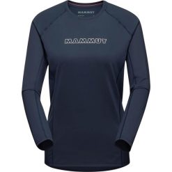 Bluza damska Mammut Selun FL Longsleeve Logo. Niebieskie bluzy damskie Mammut, m, bez wzorów, bez ramiączek, bez kaptura. Za 320.35 zł.