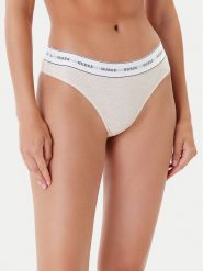Guess Stringi O97E04 KBBU1 Beżowy. Brązowe majtki damskie Guess, z bawełny. Za 49.99 zł.