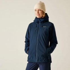 Kurtka damska 3 w 1 Wentwood. Brązowe kurtki sportowe damskie Regatta, bez wzorów, z materiału, bez ramiączek, z kapturem, trekkingowe. Za 279.99 zł.