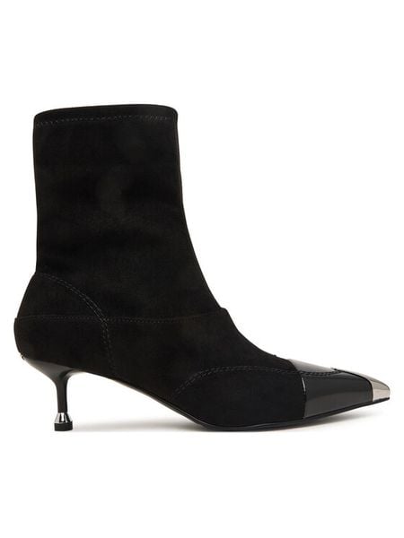 Liu Jo Botki Deva 19 SF6009 TX562 Czarny. Czarne botki damskie Liu Jo, bez wzorów, z materiału, bez obcasa, na szpilce, bez zapięcia. Za 834.99 zł.
