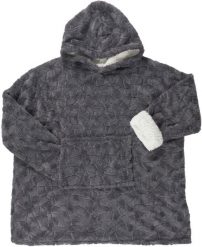 INTESI BLUZA / SNUDDIE Z SYNTETYCZNEGO FUTERKA SZARA. Szare bluzy damskie Intesi, bez wzorów, z syntetyku, bez ramiączek, bez kaptura. Za 151.27 zł.