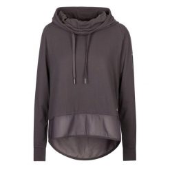 Bluza Z Kapturem Damska Immy. Szare bluzy damskie Trespass, s, bez wzorów, z dzianiny, wakacyjne, bez ramiączek, z kapturem. Za 122.99 zł.