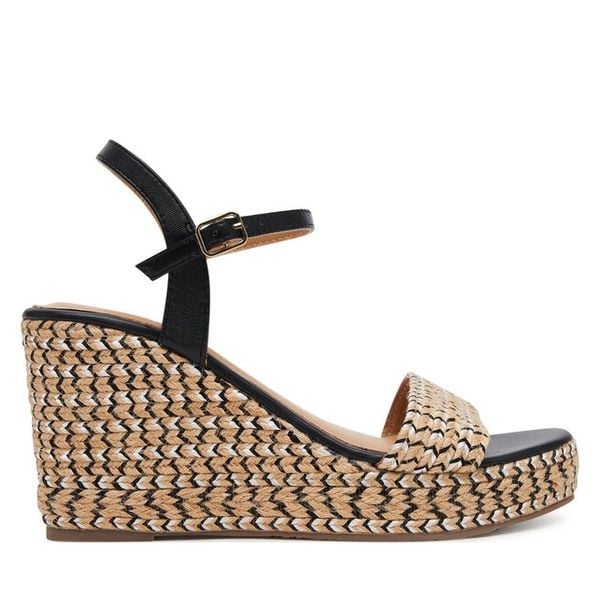 Sandały Gioseppo. Brązowe sandały damskie Gioseppo, bez wzorów, bez obcasa, na koturnie, bez zapięcia. Za 429.99 zł.