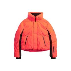 Damska kurtka puchowa Superdry Slalom. Brązowe kurtki sportowe damskie Superdry, na zimę, l, bez wzorów, z dżerseju, bez ramiączek, bez kaptura, narciarskie. Za 1,527.50 zł.