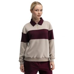 Damska bluza golfowa Siroko Eagle-W Sand. Brązowe bluzy damskie SIROKO, xl, bez wzorów, z materiału, klasyczne, bez ramiączek, bez kaptura. Za 253.00 zł.