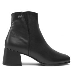 Botki HÖGL. Czarne botki damskie HÖGL, bez wzorów, z gore-texu, bez obcasa, na słupku, bez zapięcia. Za 889.99 zł.