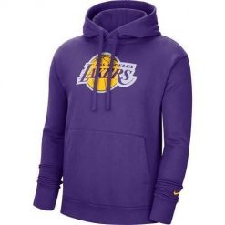 Bluza sportowa męska Nike Los Angeles Lakers Essential. Bluzy sportowe męskie Nike, m, bez wzorów, z kapturem, do koszykówki. Za 249.00 zł.