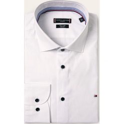Tommy Hilfiger Tailored - Koszula. Białe koszule męskie Tommy Hilfiger Tailored, bez wzorów, z bawełny, eleganckie, bez kołnierzyka, bez ramiączek. Za 299.90 zł.