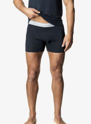 Bokserki termoaktywne Houdini Desoli Boxers. Niebieskie bokserki męskie Houdini, bez wzorów, z materiału. Za 280.20 zł.